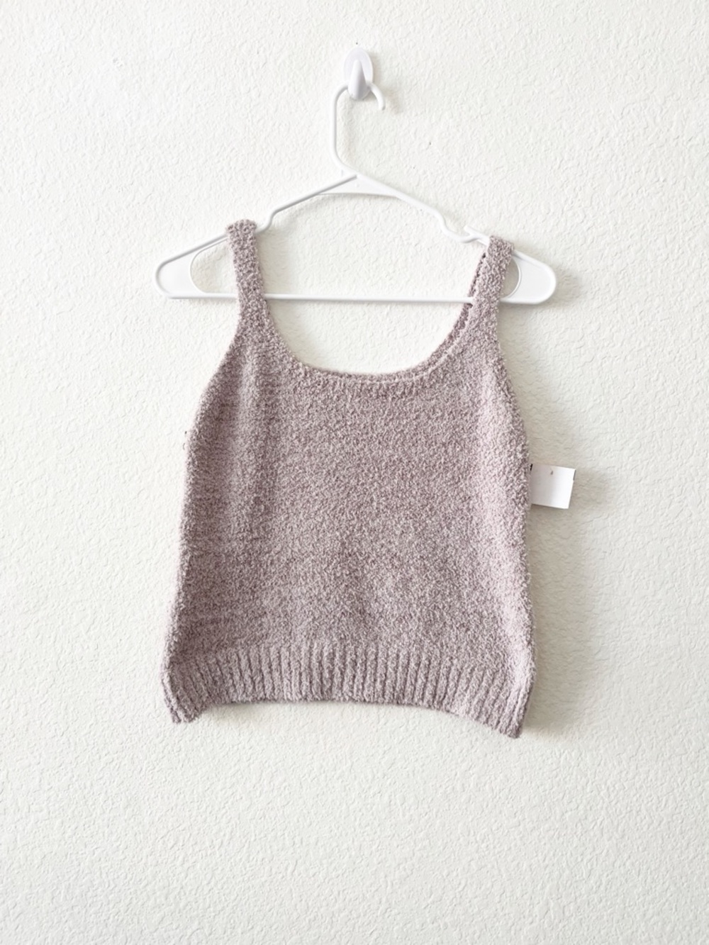 Free People Movement Cozy Fuzzy Sherpa Knit Tank Blouse Small New